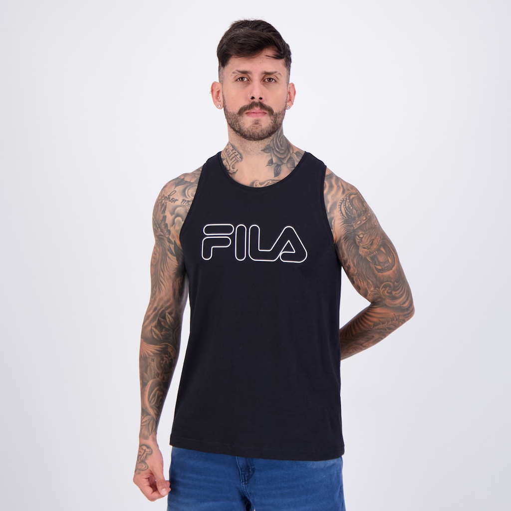 Imagem 3 do produto Regata Fila Letter Outline Logo Masculina