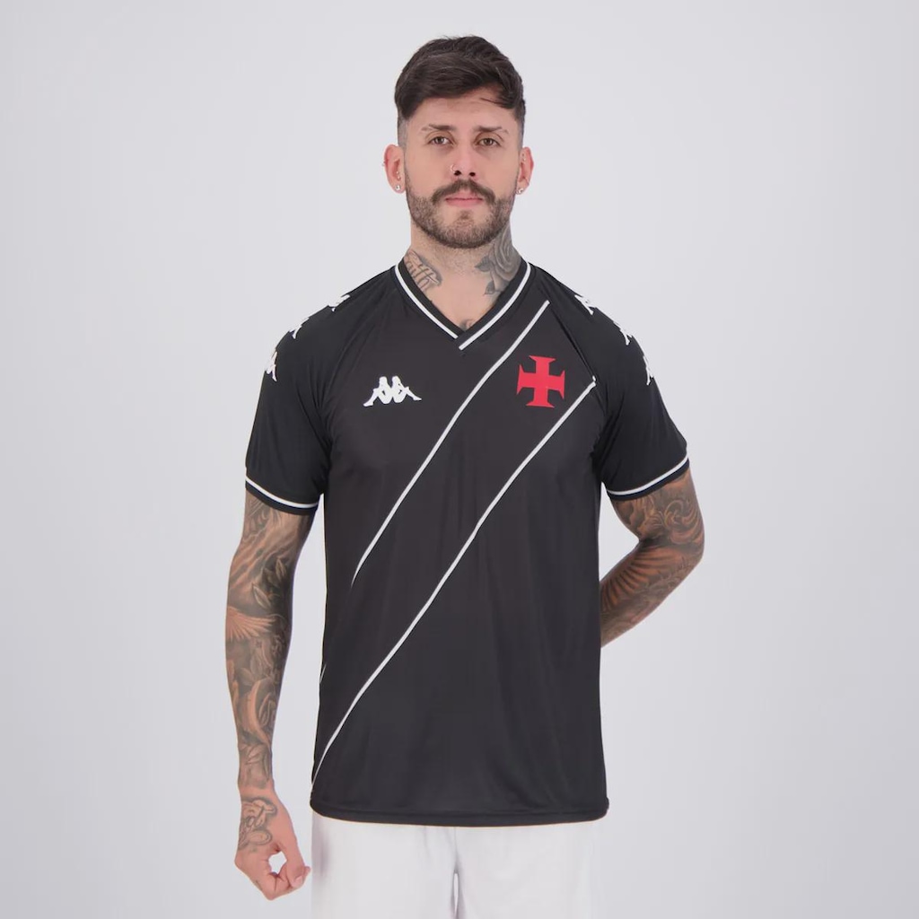 Camisa Vasco Supporter Tradition Kappa Masculina