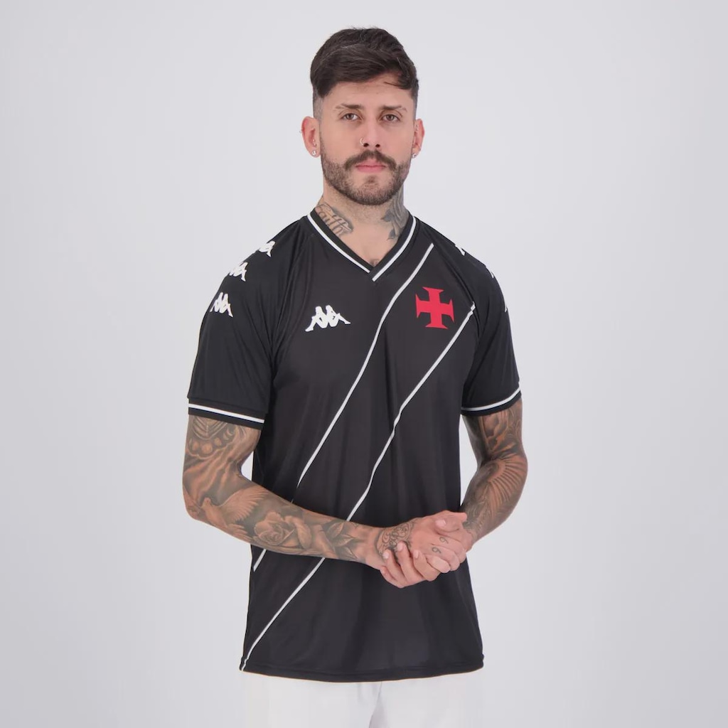 Imagem 2 do produto Camisa Vasco Supporter Tradition Kappa Masculina