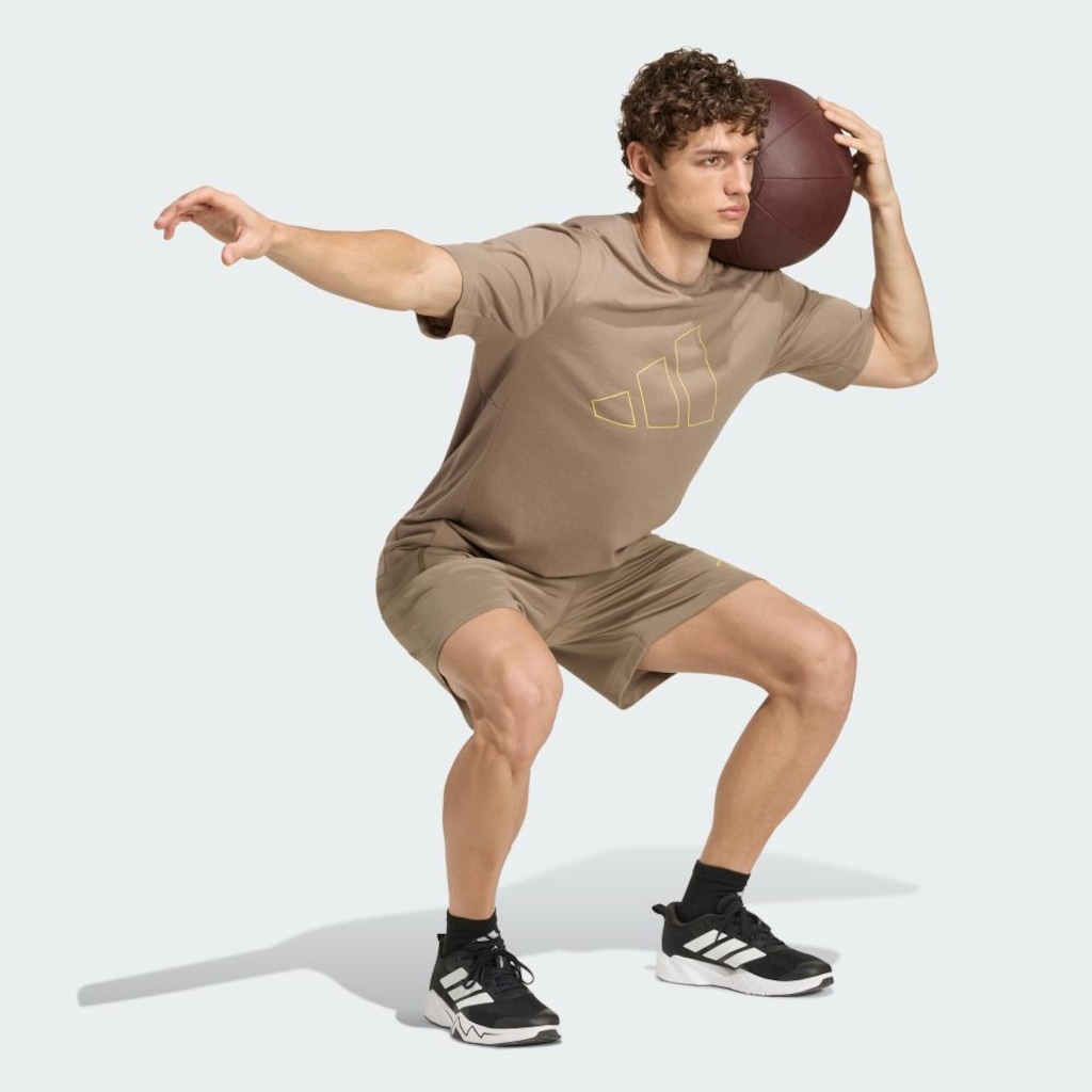 Camiseta adidas Workout Essentials Feelready Masculina - Foto 4