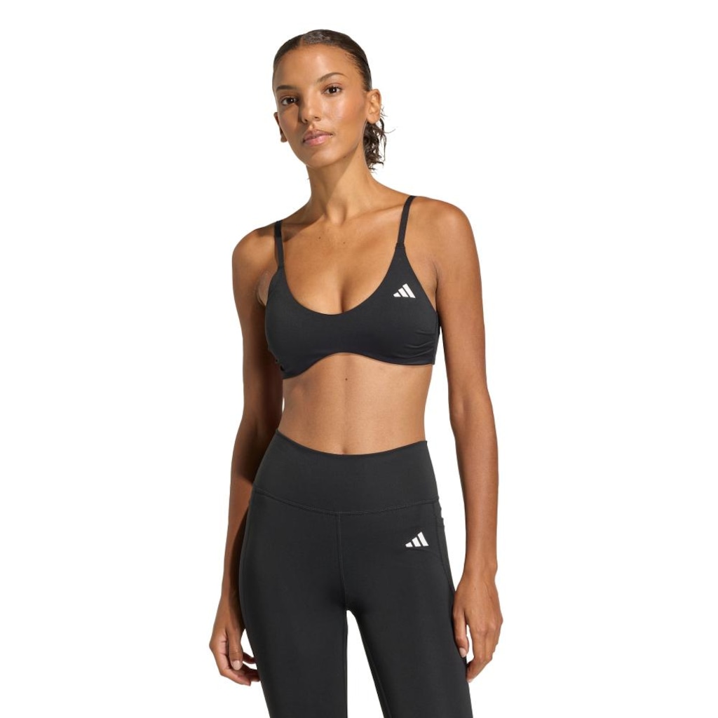 Top adidas Sustentação Leve Optime Essentials Workout Feminino