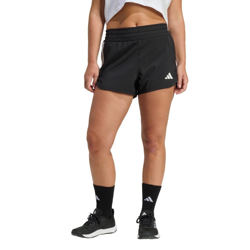 Short de Malha de Cintura Alta adidas Pacer Workout Feminino