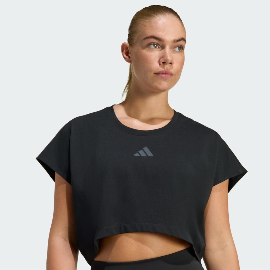Imagem 5 do produto Camiseta Regata adidas Cortada Boxy Power Workout Três Listras Feminina