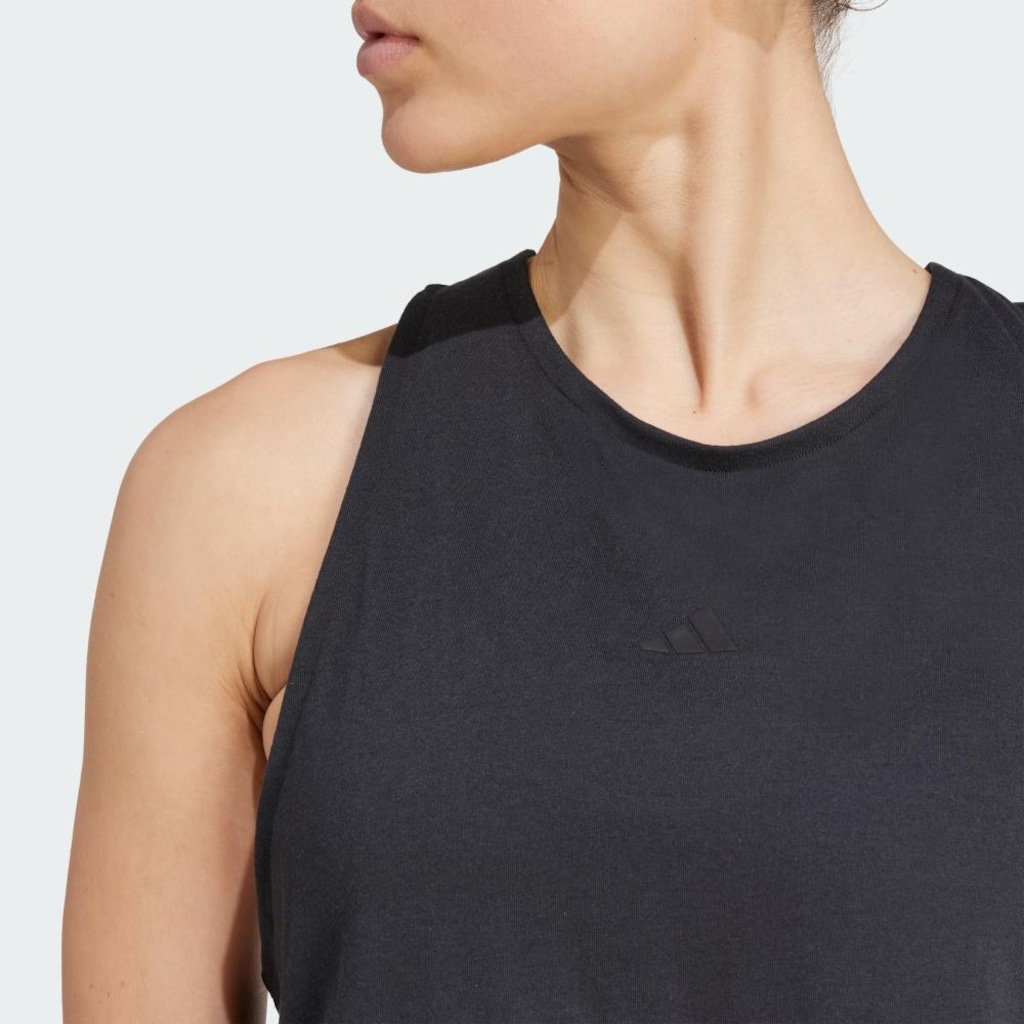 Imagem 5 do produto Camiseta Regata Cropped adidas Yoga Essentials Feminina