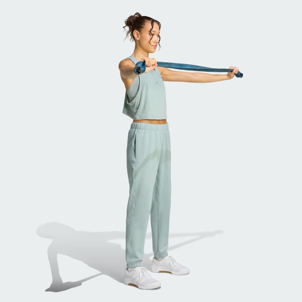 Imagem 4 do produto Camiseta Regata Cropped adidas Yoga Essentials Feminina