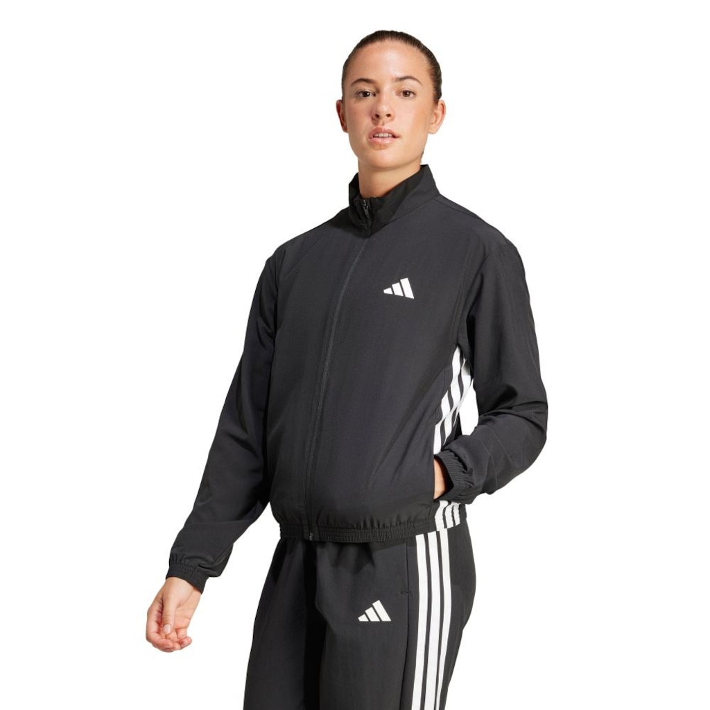 Jaqueta adidas Aquecimento Train Essentials Três Listras Feminina