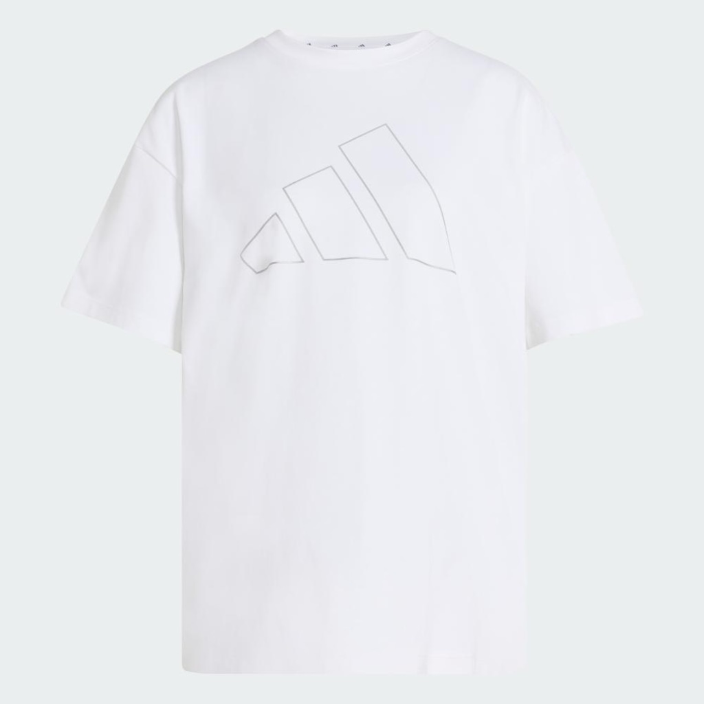 Camiseta adidas Oversized Logo Power Essentials Workout Feminino