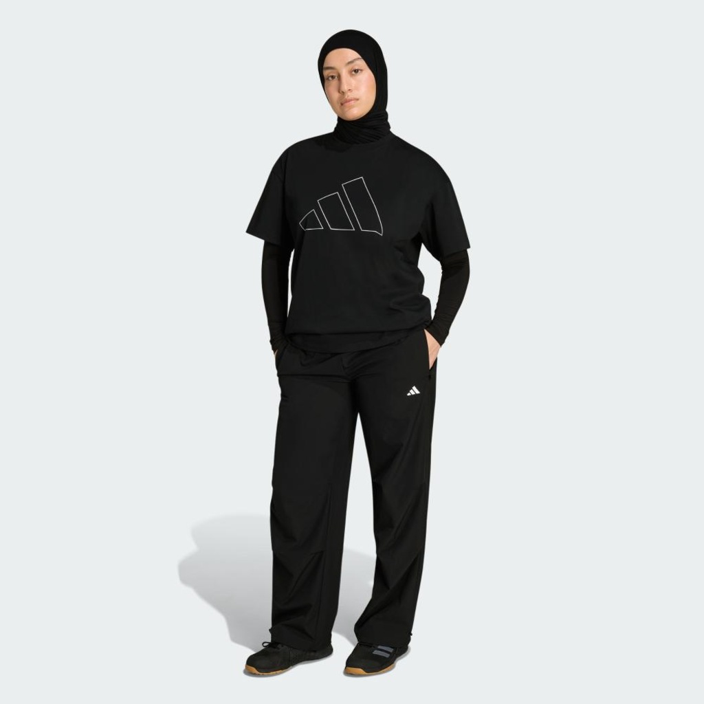 Imagem 4 do produto Camiseta adidas Oversized Logo Power Essentials Workout Feminino