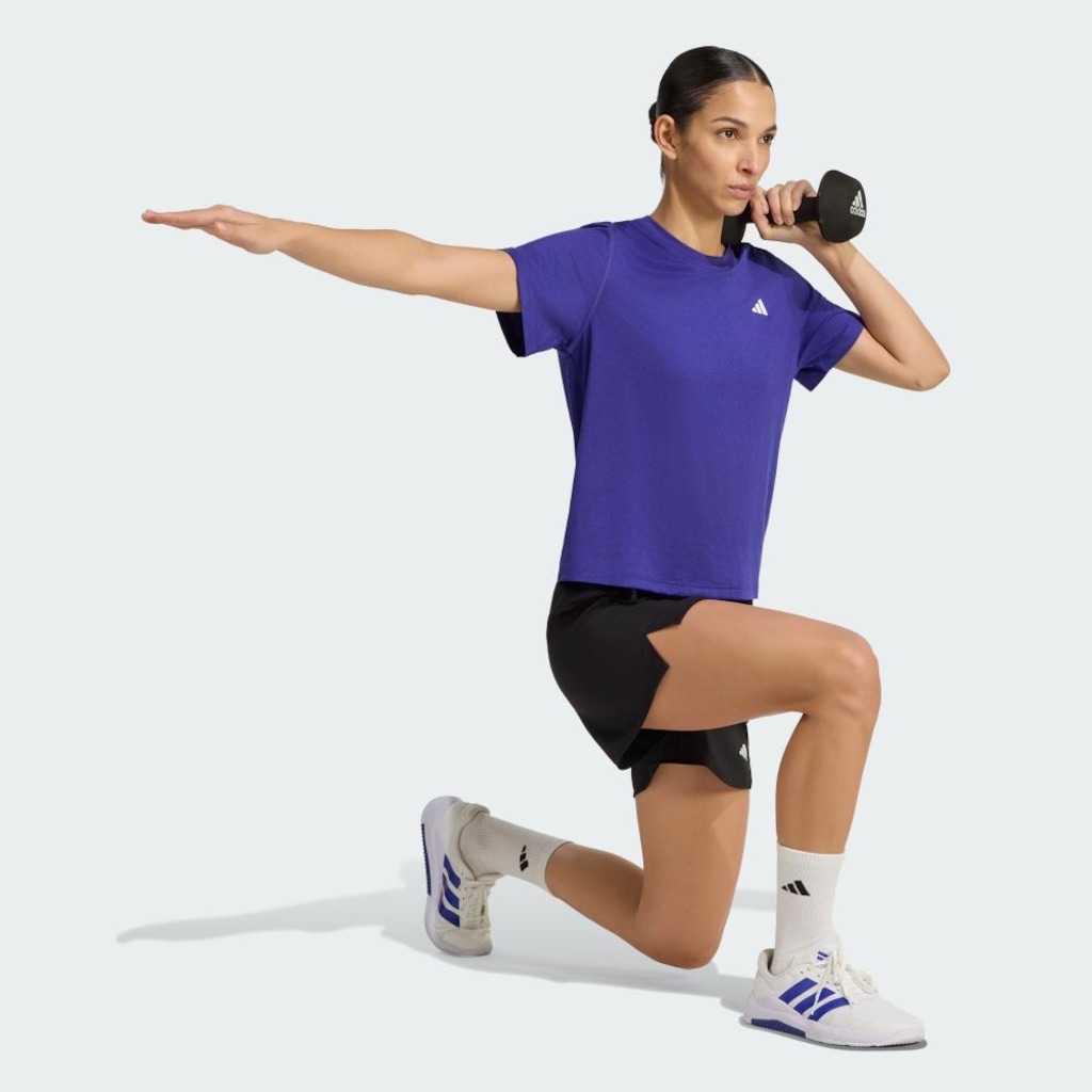 Imagem 4 do produto Camiseta Gola Careca adidas Workout Essentials Feminina