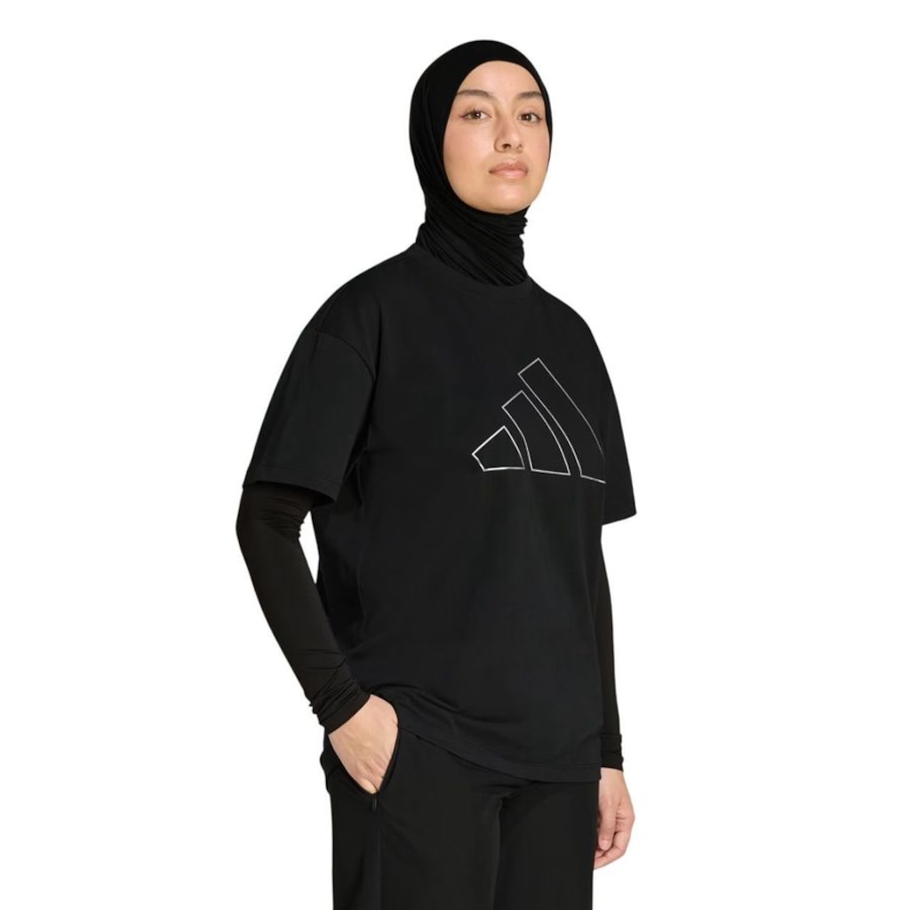 Imagem 2 do produto Camiseta adidas M/C Power Essentials Over Logo Feminina
