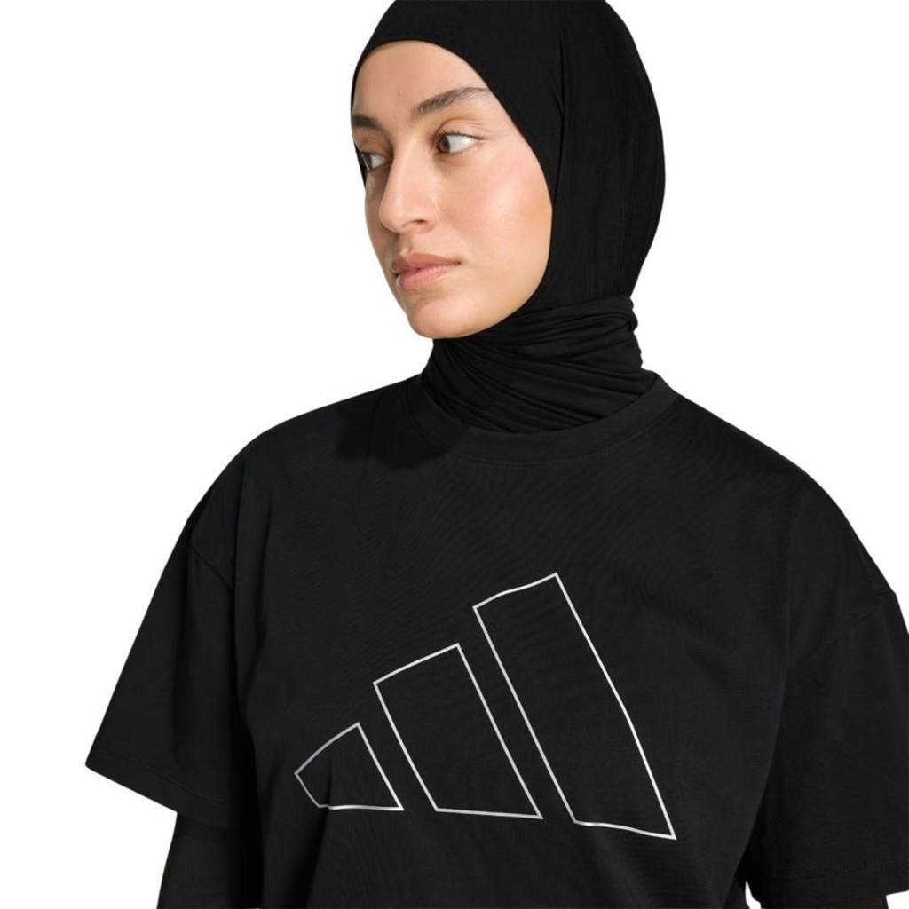 Imagem 5 do produto Camiseta adidas M/C Power Essentials Over Logo Feminina