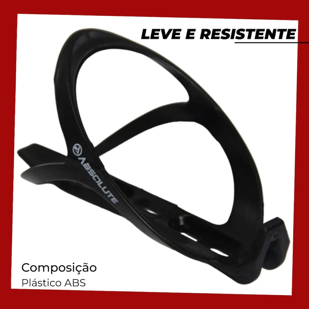 Imagem 2 do produto Suporte caramanhola garrafa bicicleta Absolute c/ parafusos