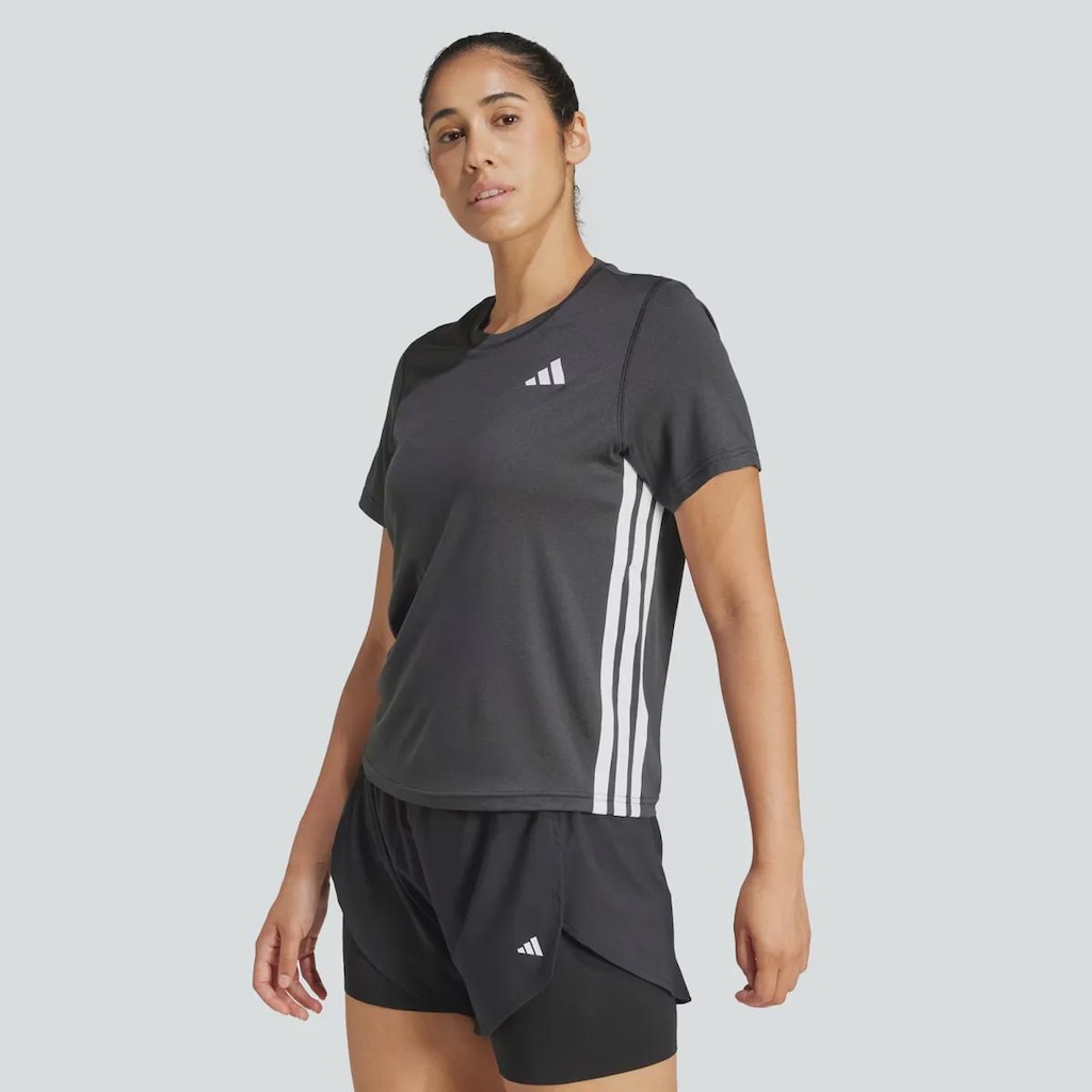 Camiseta adidas Essentias Crew 3S Feminina