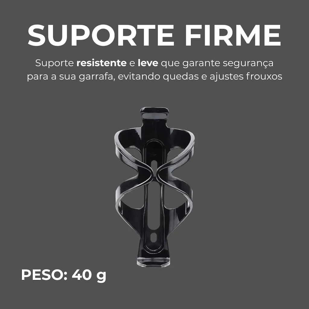 Imagem 2 do produto Suporte caramanhola porta garrafa bicicleta nylon leve 40 g