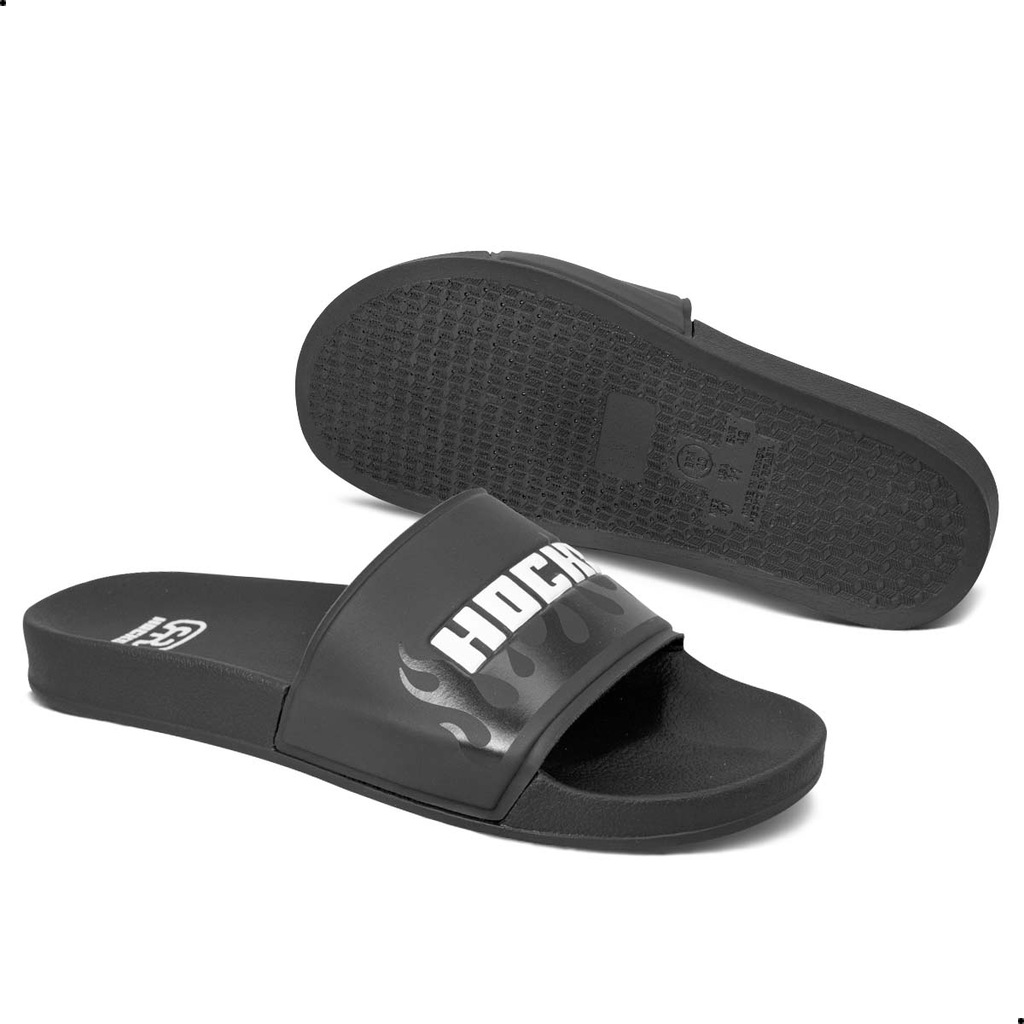 Chinelo Slide Hocks Grito Fire Black Unissex