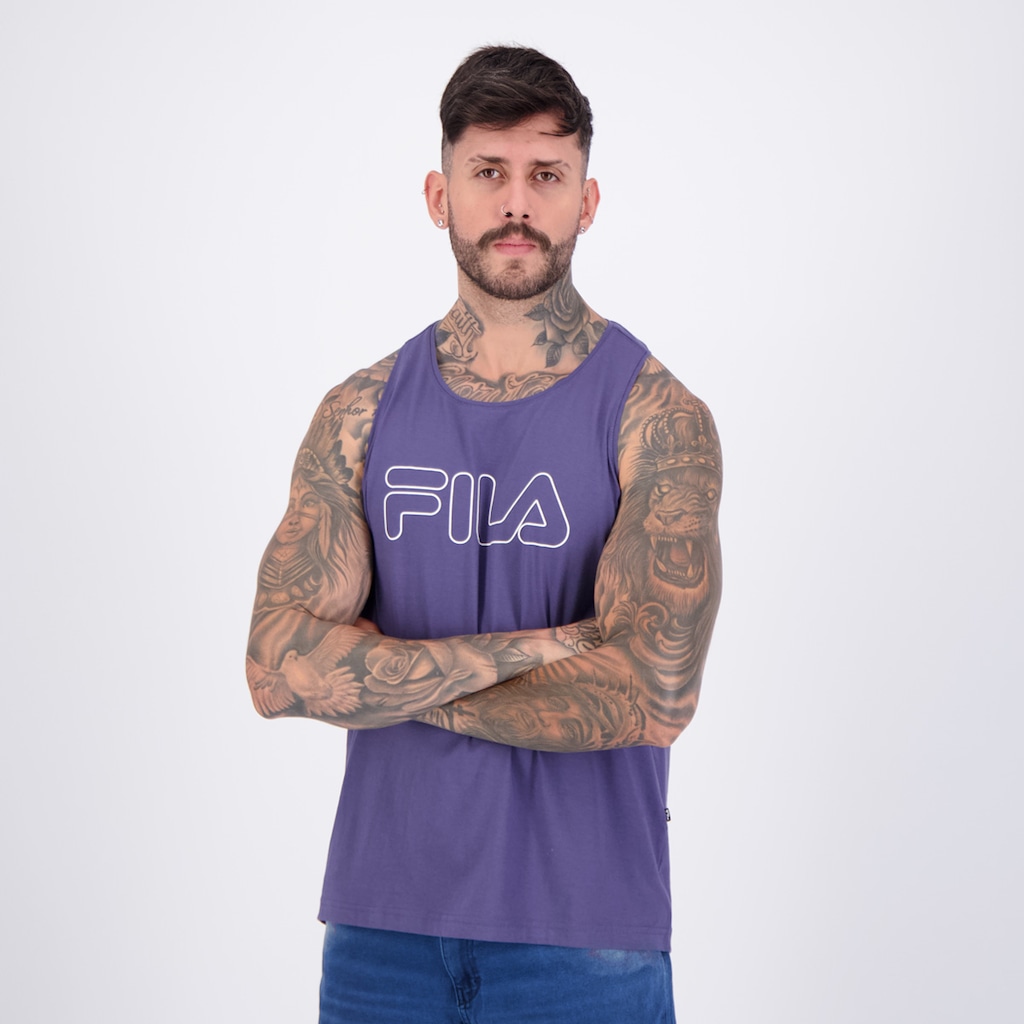 Imagem 3 do produto Regata Fila Letter Outline Masculina