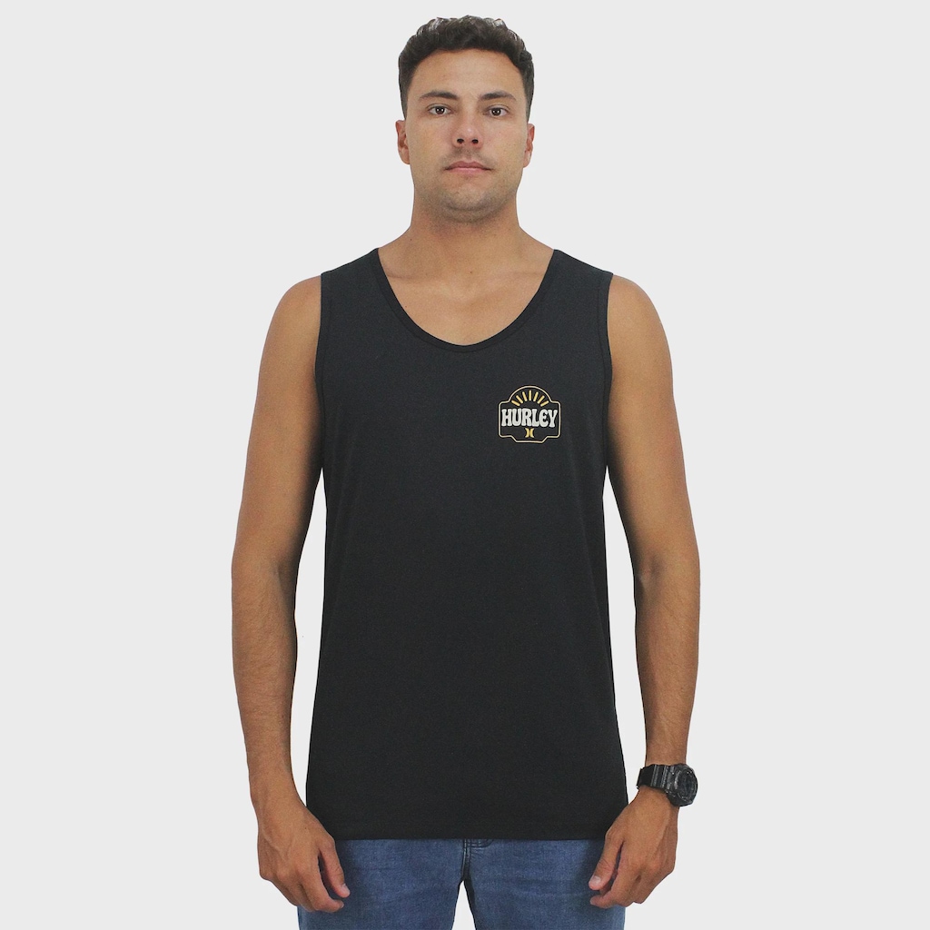 Imagem 3 do produto Camiseta Regata Hurley Stoke Black - Masculina