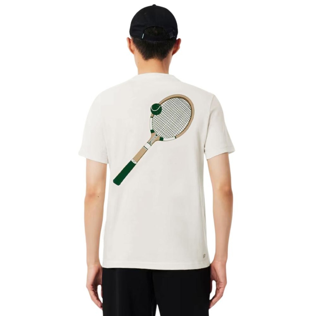 Imagem 3 do produto Camiseta Lacoste Tradicional Tênis Ultra-Dry Masculina