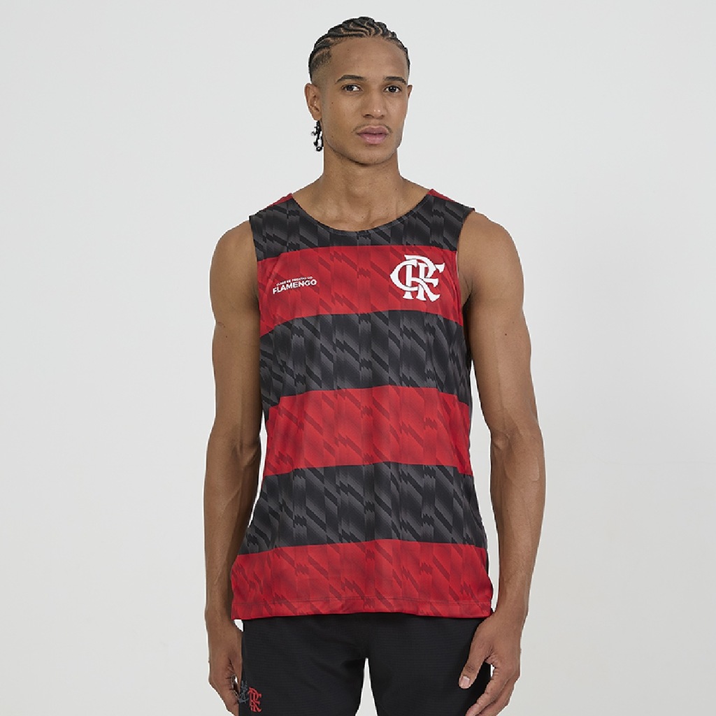 Imagem 2 do produto Camisa Regata do Flamengo Conexão Dupla Face Braziline - Masculina