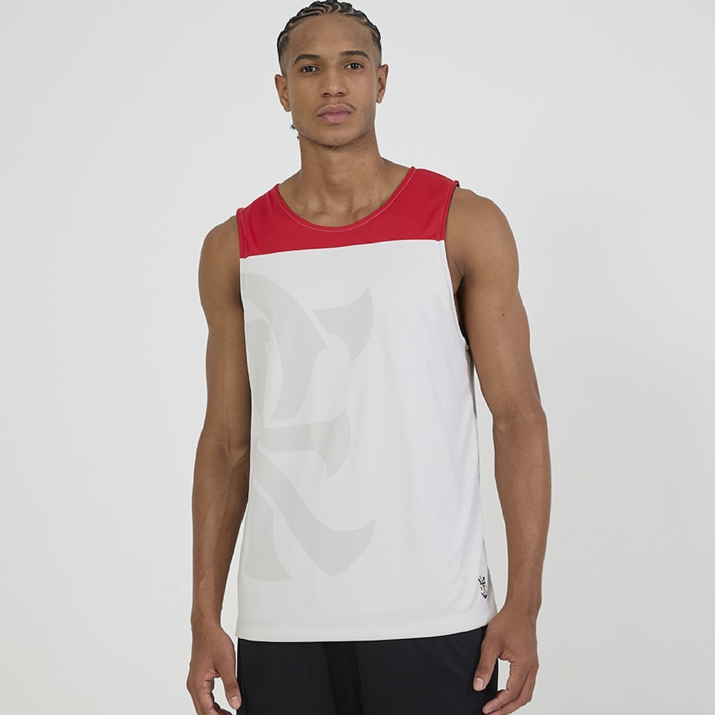 Imagem 5 do produto Camisa Regata do Flamengo Conexão Dupla Face Braziline - Masculina