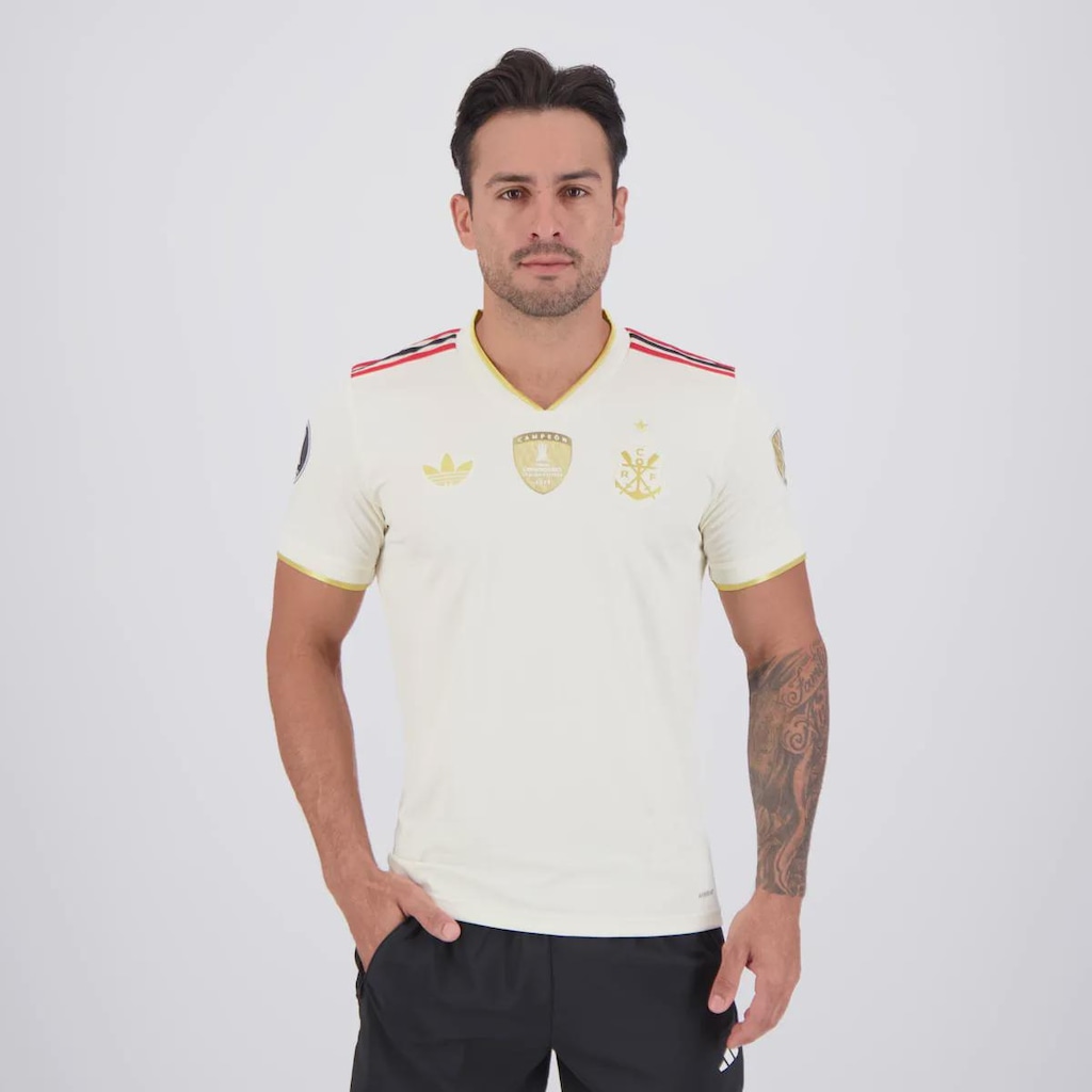 Camisa do Flamengo III 25/26 Campeão Libertadores adidas Masculina