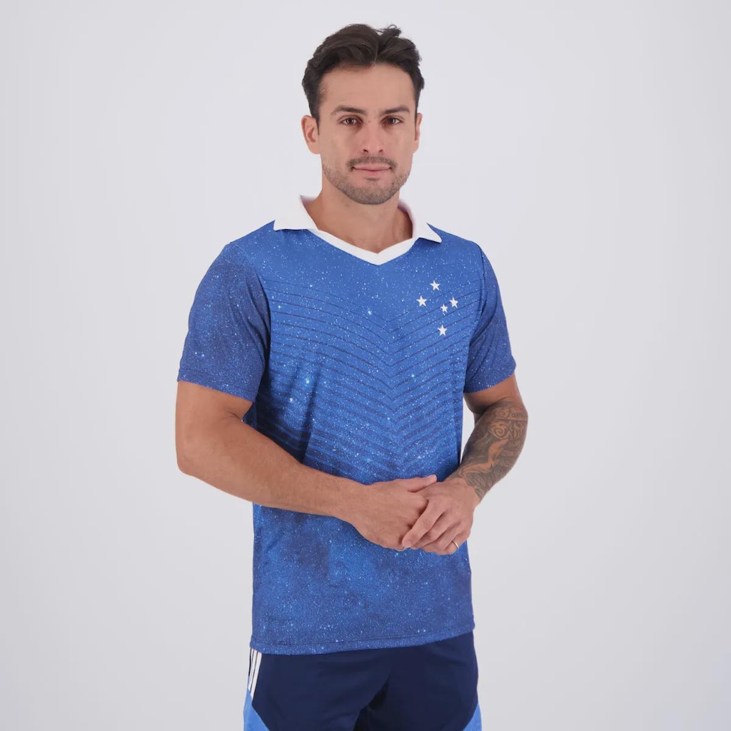 Imagem 2 do produto Camisa Polo Cruzeiro Céu Azul Masculina