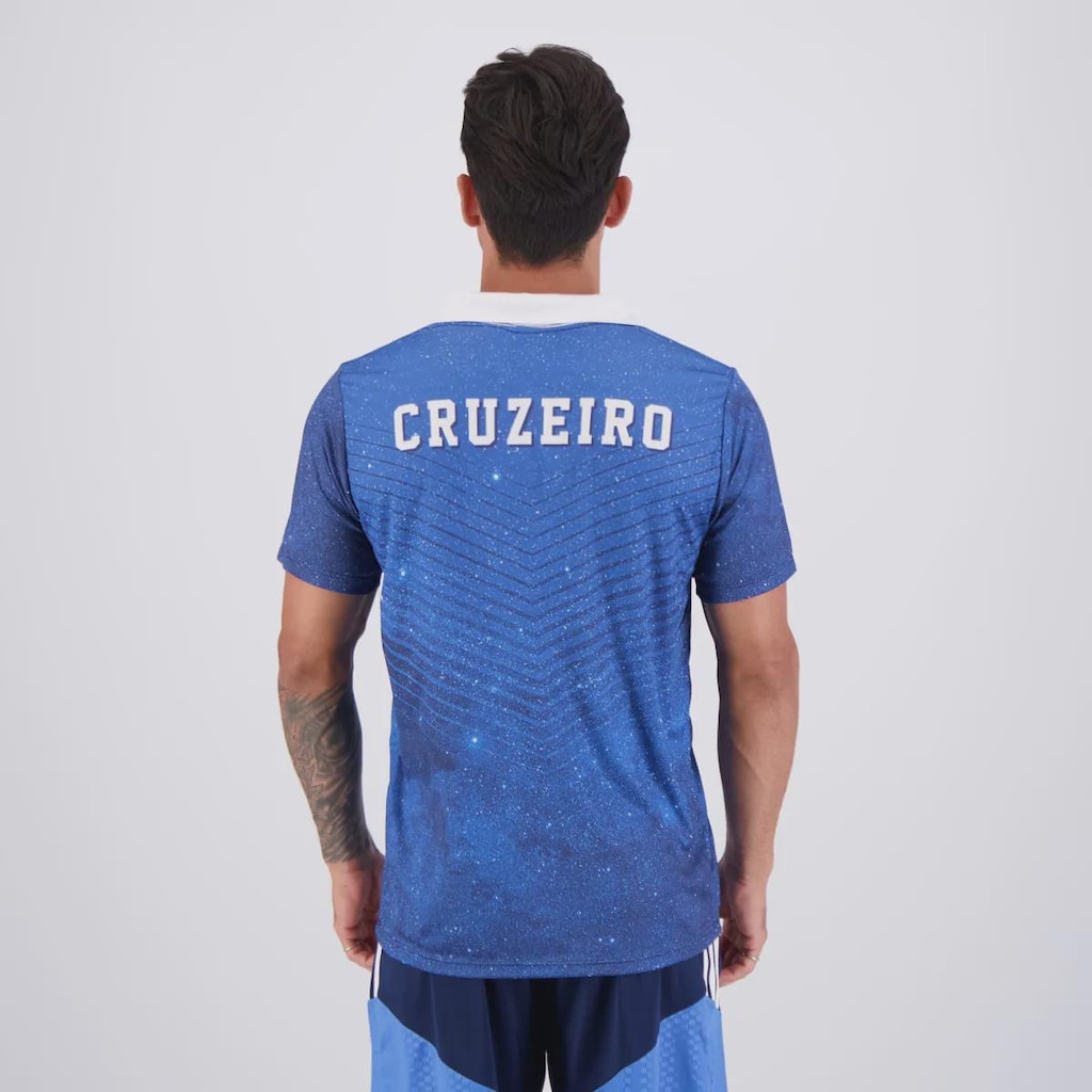 Imagem 4 do produto Camisa Polo Cruzeiro Céu Azul Masculina