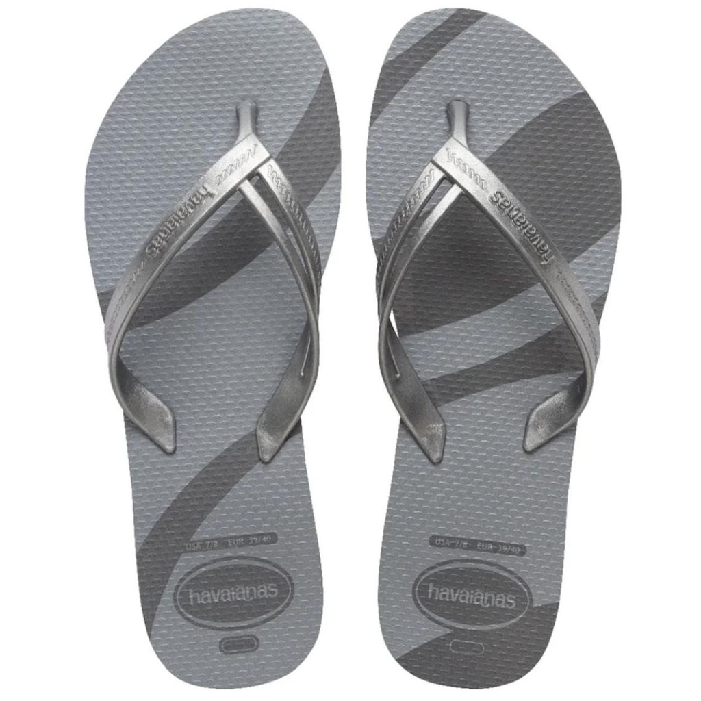 Chinelo Elegance Print Metalizado Havaianas Feminino