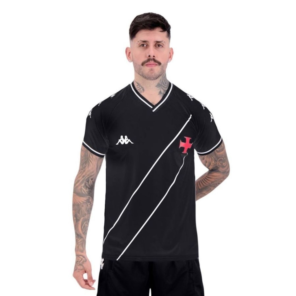 Camisa Kappa Vasco Supporter Tradition Masculina