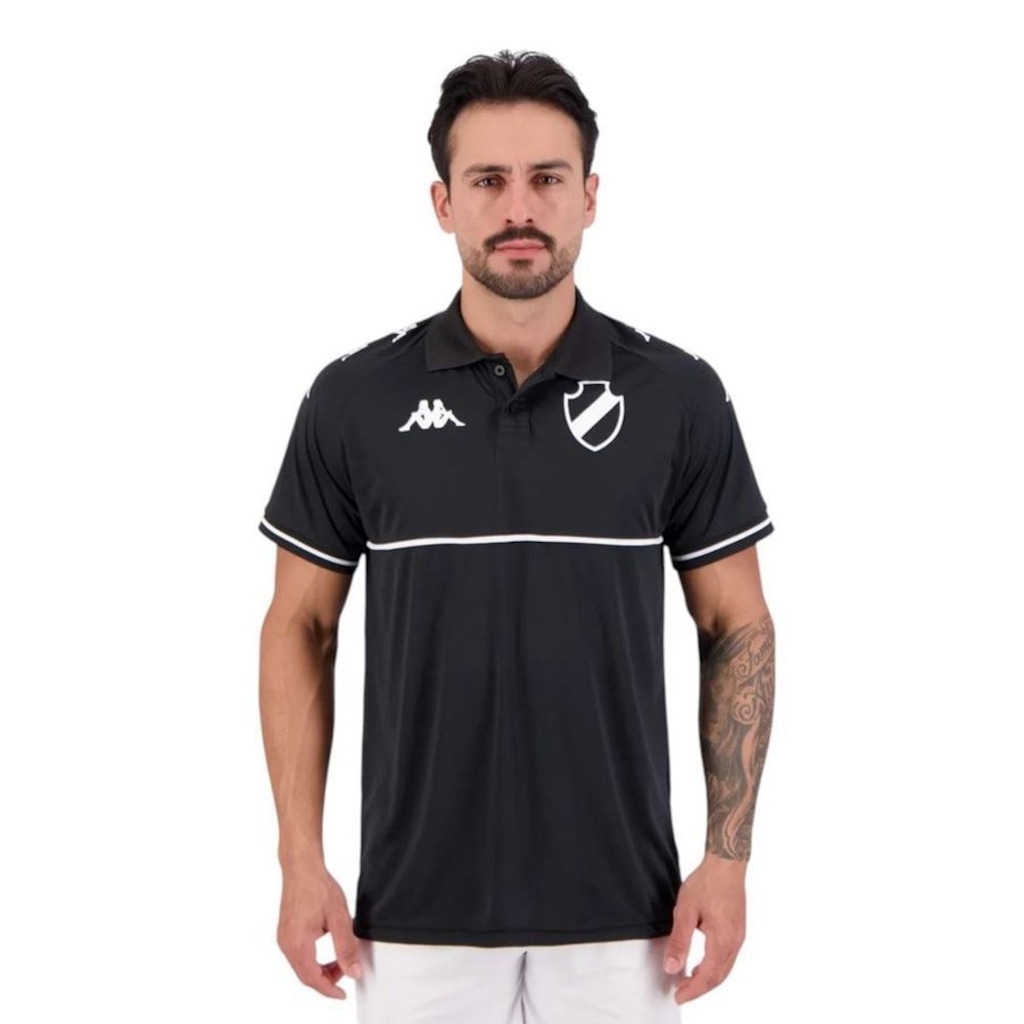 Camisa Polo Kappa Vasco Monochromatic Masculina