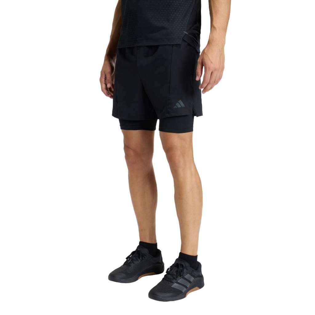 Shorts D4t Workout 2 Em 1 adidas Masculino