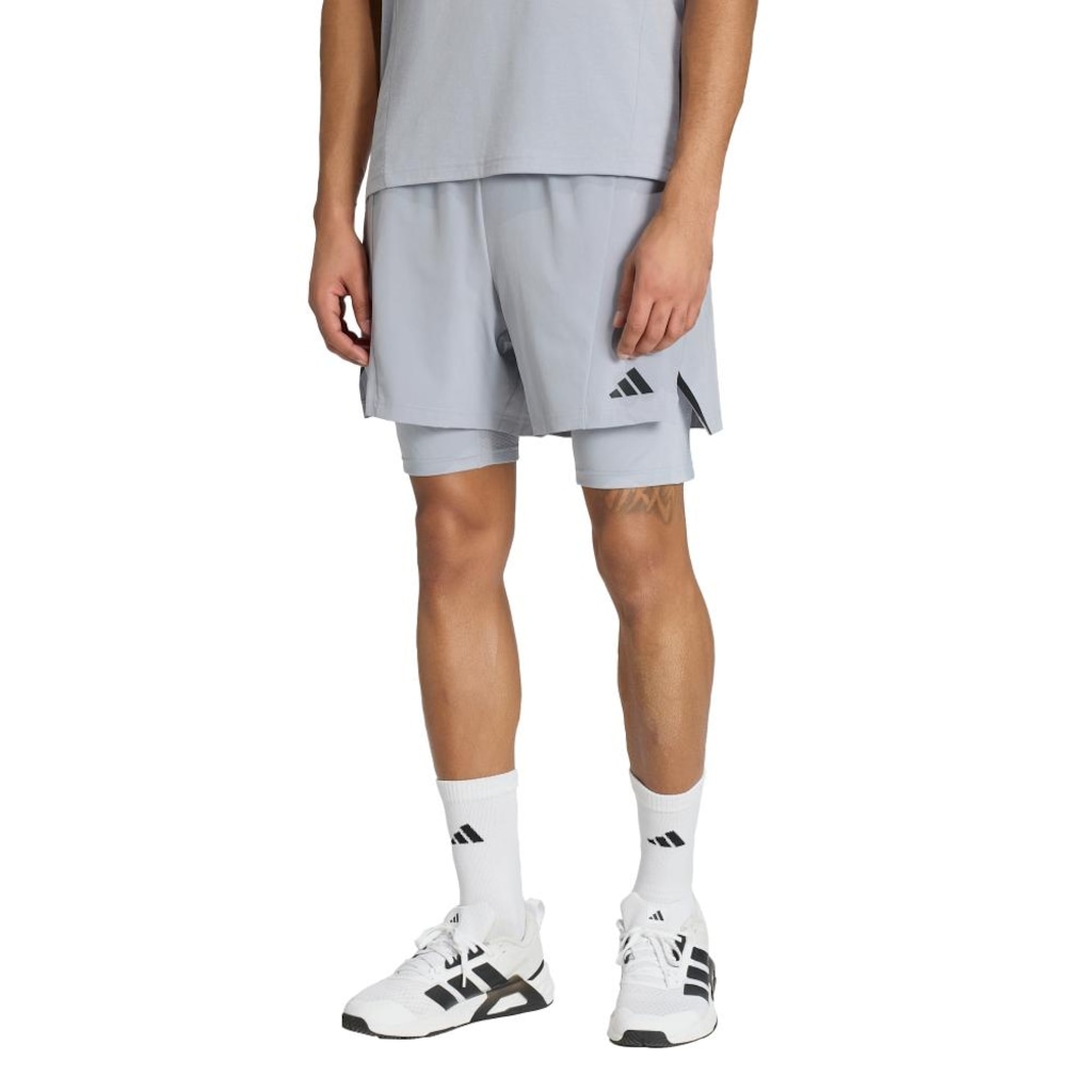Shorts D4t Workout 2 Em 1 adidas Masculino