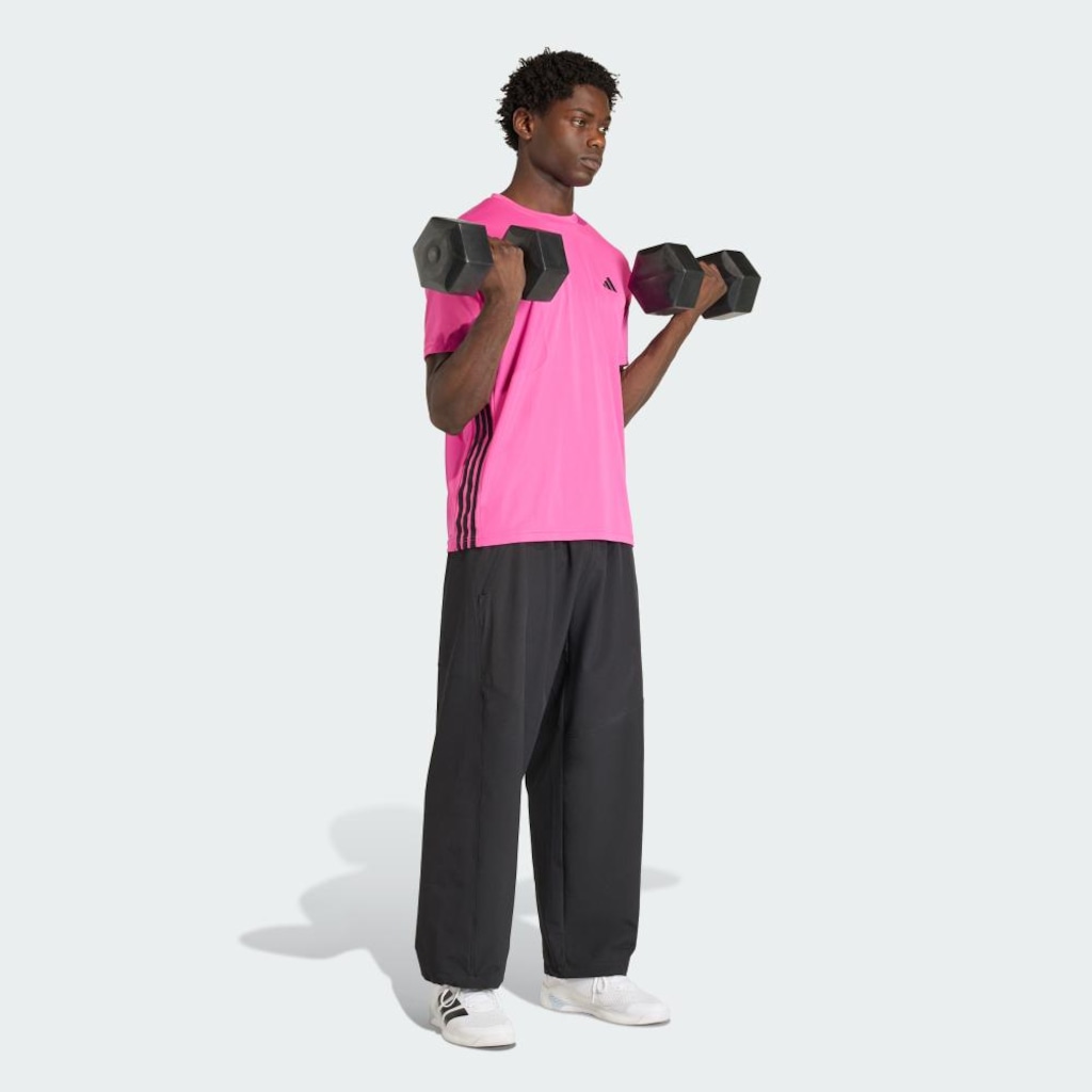 Imagem 4 do produto Camiseta Workout Essentials Base 3 Listras adidas Masculina