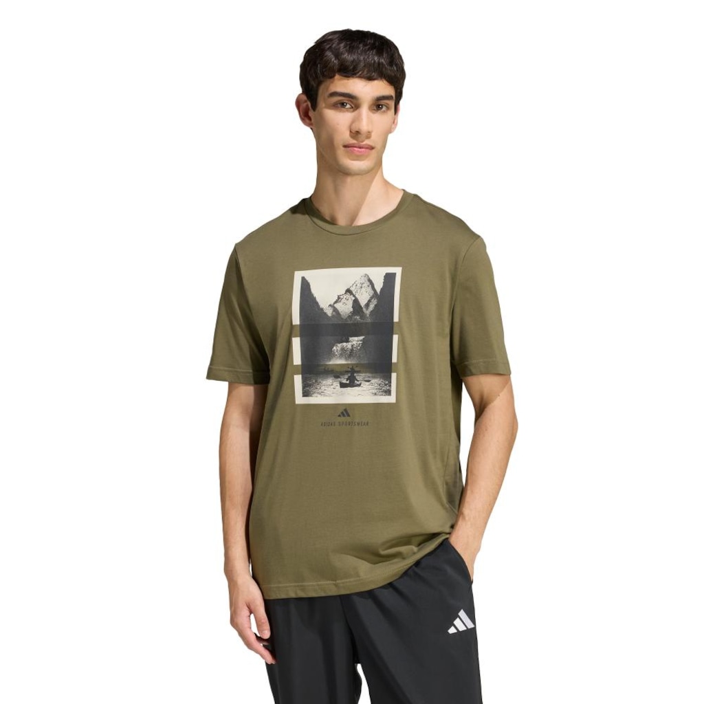 Camiseta Estampada Outdoor Kayaking adidas Masculina