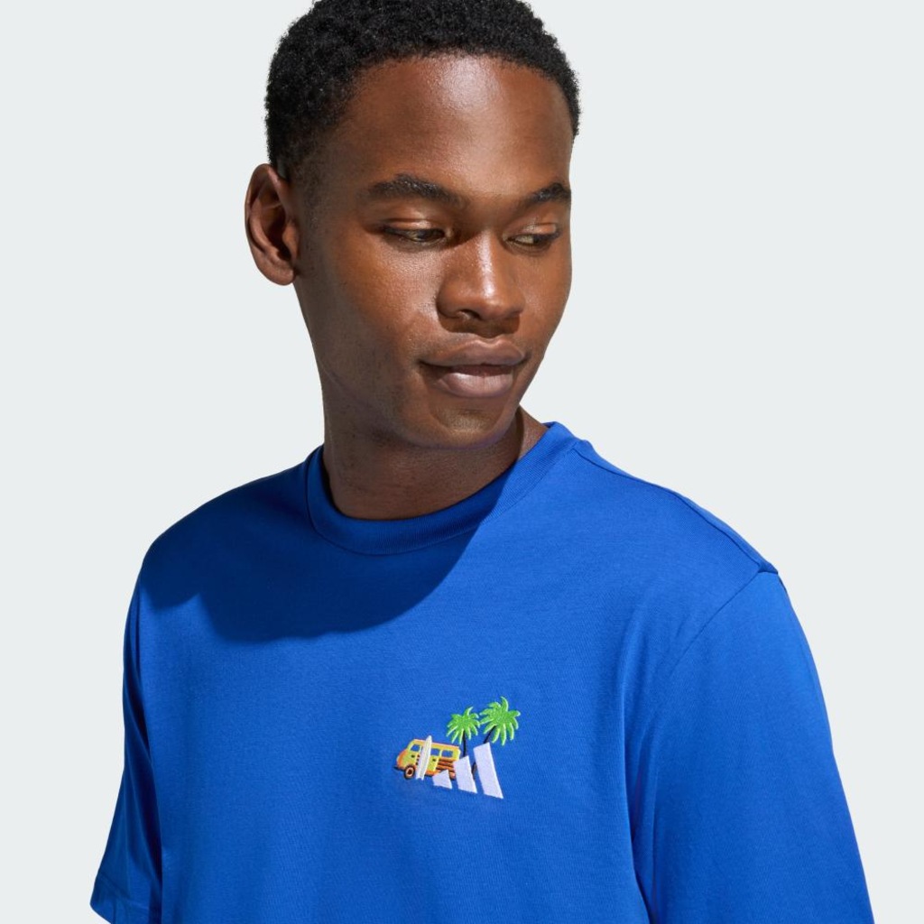 Imagem 5 do produto Camiseta Bordado Pequeno Estampa Surf adidas Masculina