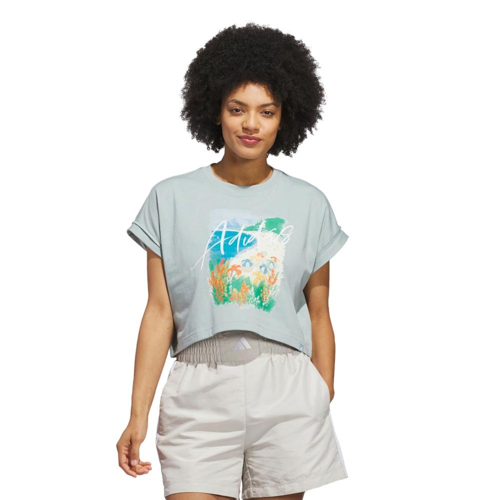 Camiseta Estampada Summer Romance adidas Feminina