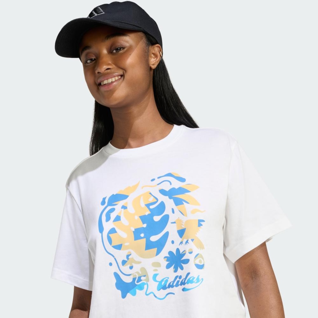 Imagem 5 do produto Camiseta Estampa House Of Tiro adidas Feminina