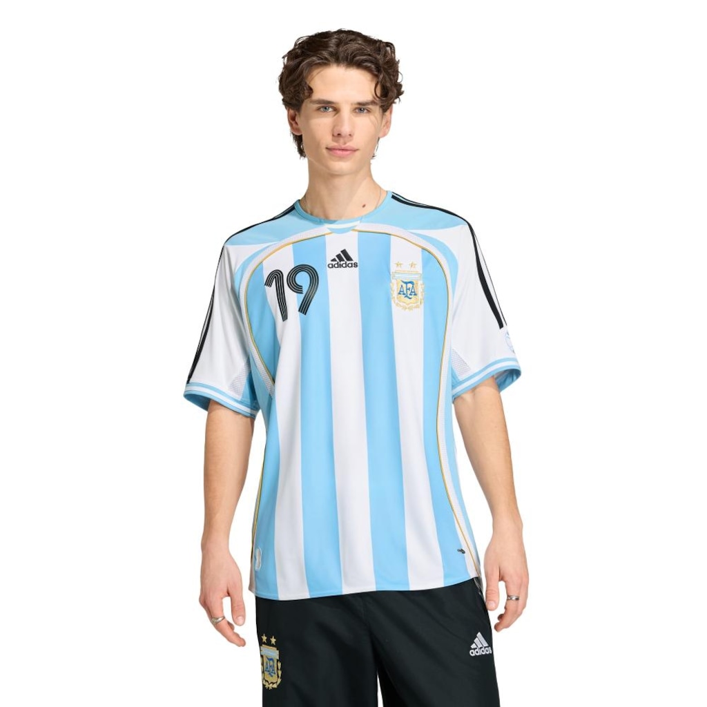 Camisa Argentina I Messi Seleção 2006 adidas Masculina