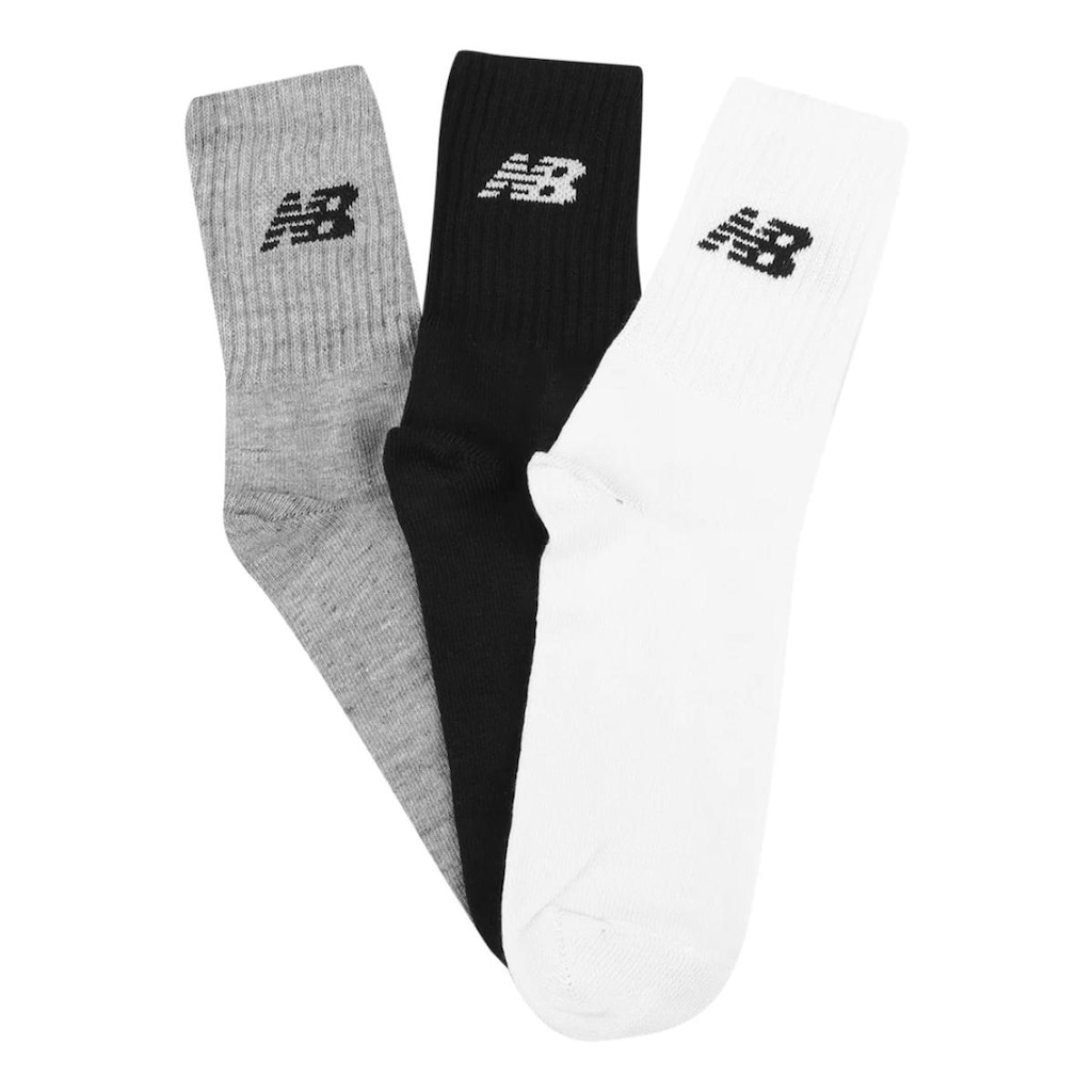 Imagem 5 do produto Kit Meia Cano Alto New Balance Logo 3 Pares - Unissex