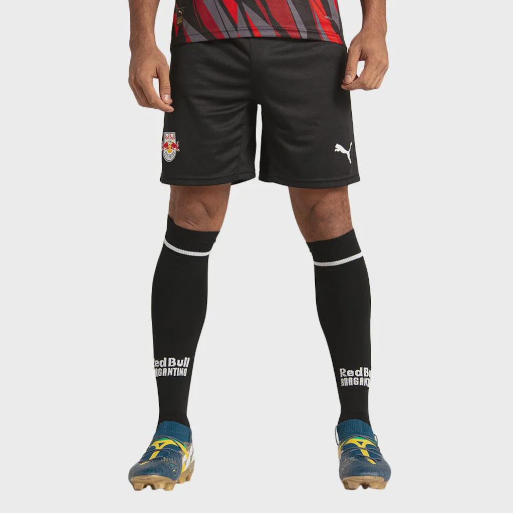 Imagem 2 do produto Calção do Bragantino III 25/26 Puma Red Bull Masculino
