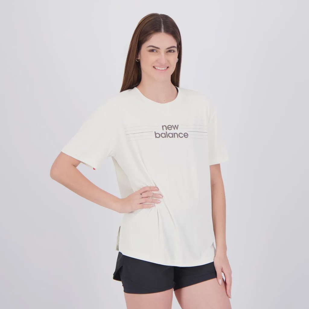 Imagem 2 do produto Camiseta New Balance Linear Performance Feminina