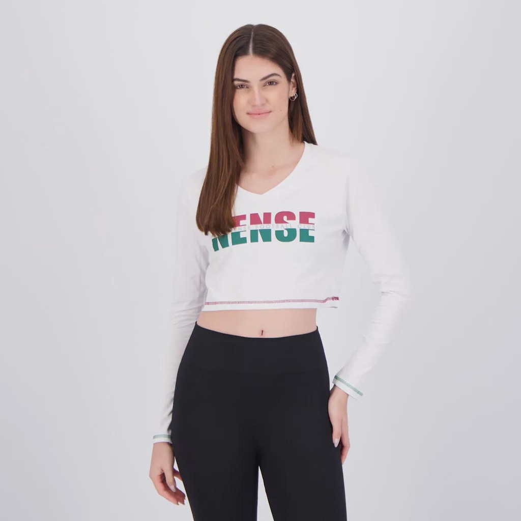 Camiseta Cropped Fluminense Bird Feminina