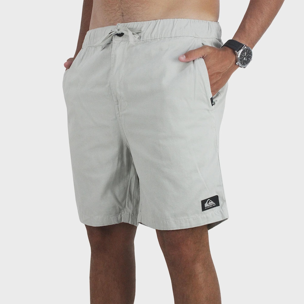 Bermuda Quiksilver Taxer Twill Sand Masculina - Foto 1