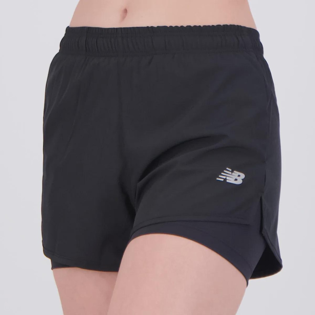 Shorts New Balance Sport Essentials 2 In 1 Feminino