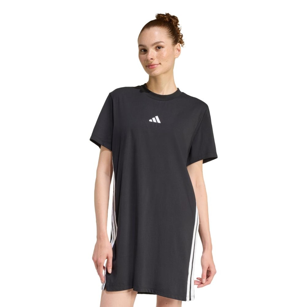 Vestido Camiseta adidas Essentials 3-Stripes Feminino