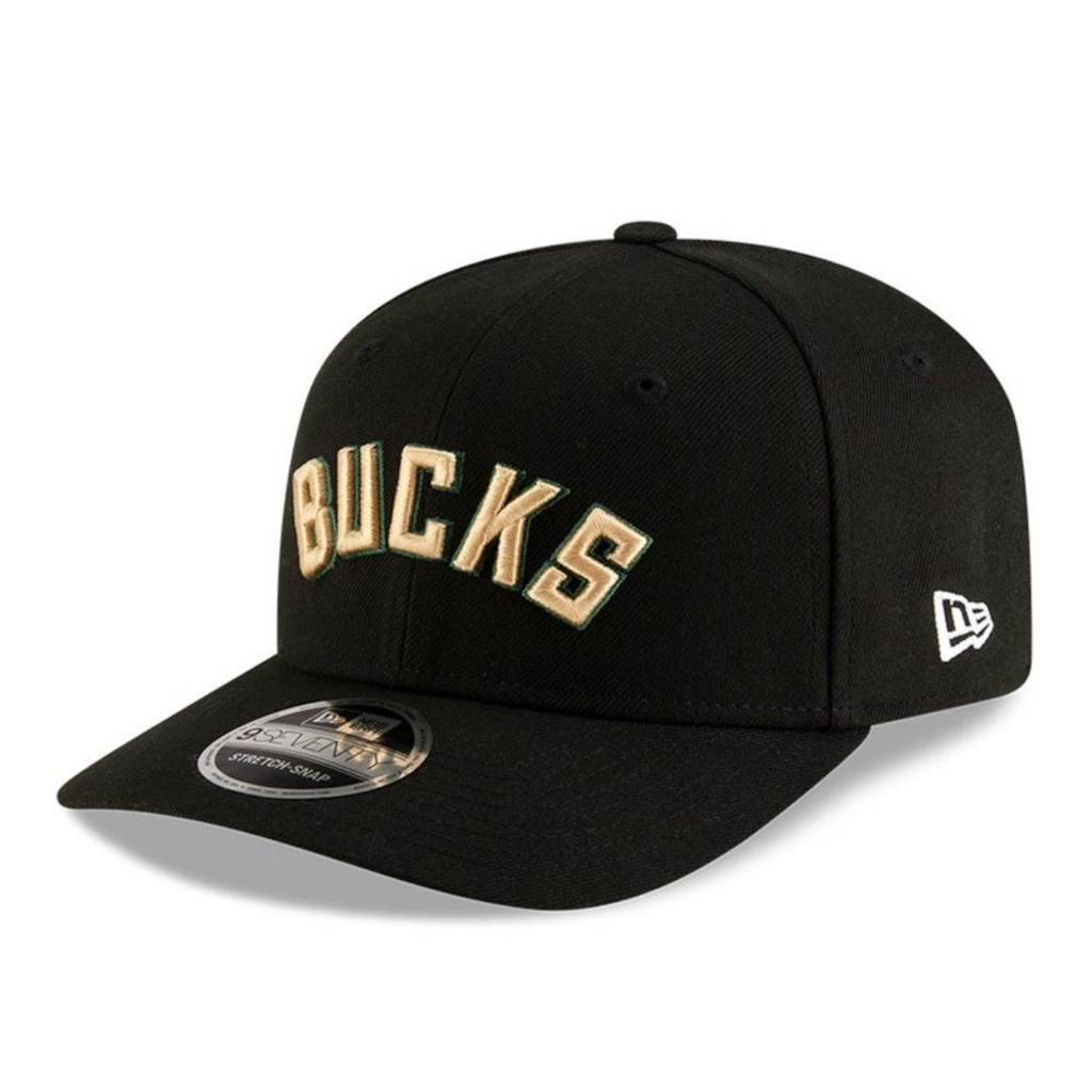 Boné New Era  9Seventy Strtch Snap Milwaukee Bucks NBA Masculino