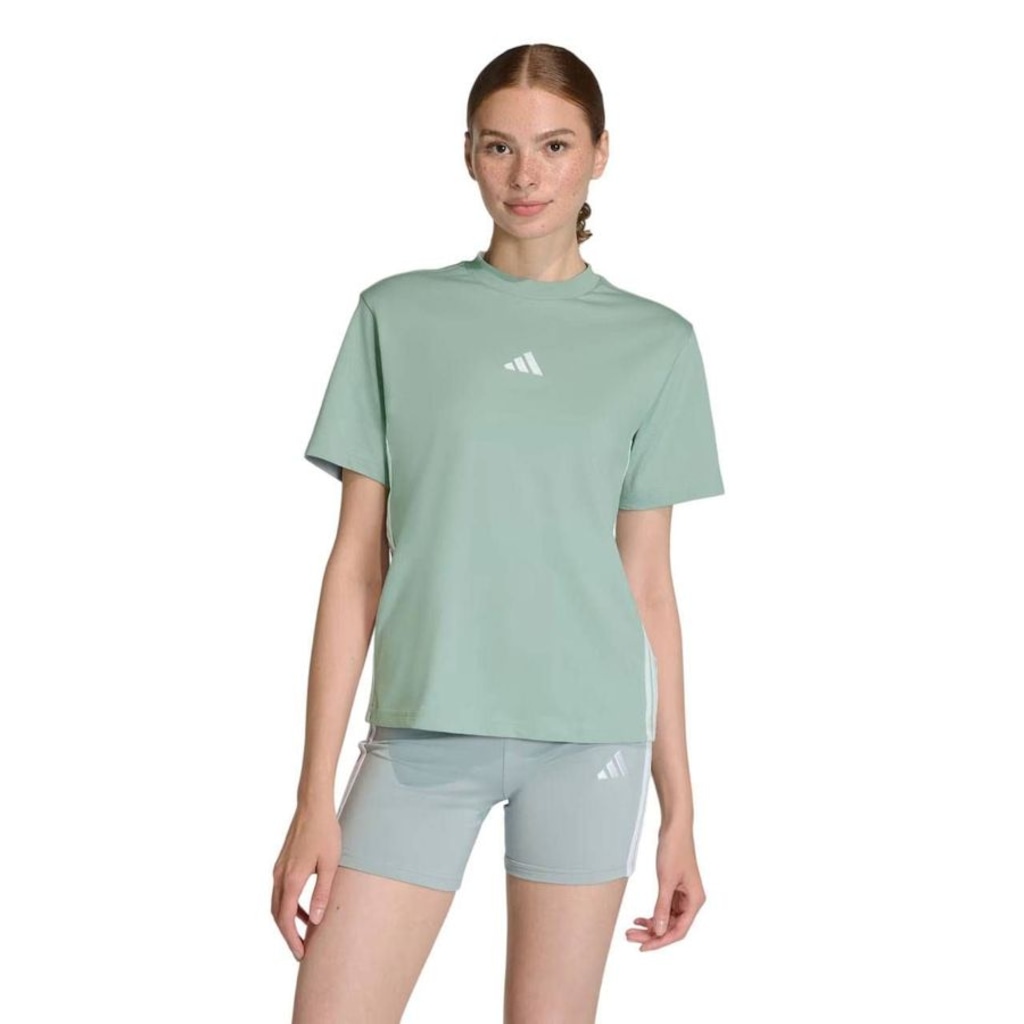 Camiseta Adidas 3 Stripes Feminina