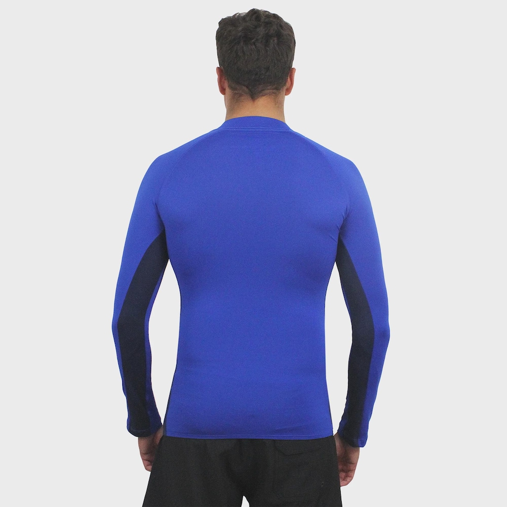 Imagem 4 do produto Camiseta de Lycra Volcom Lido Solid Blue - Masculina