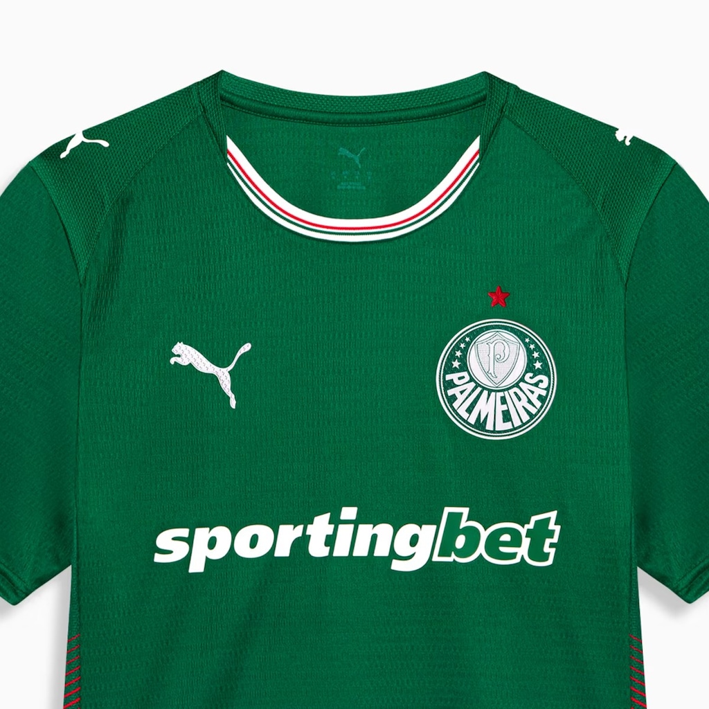 Imagem 2 do produto Camisa do Palmeiras Puma 2627 Uniforme 1 Jogador - Masculina