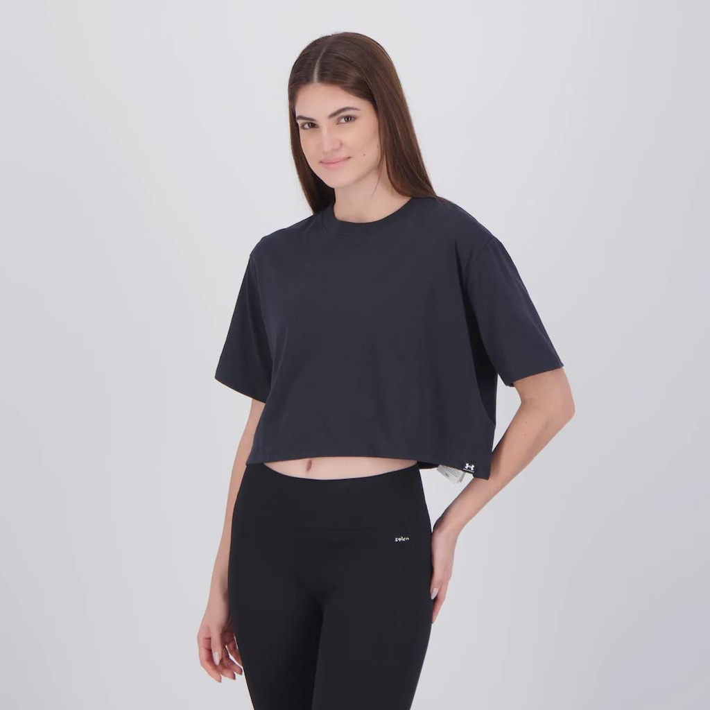 Imagem 3 do produto Blusa Cropped Under Armour MC Rival SS Feminina